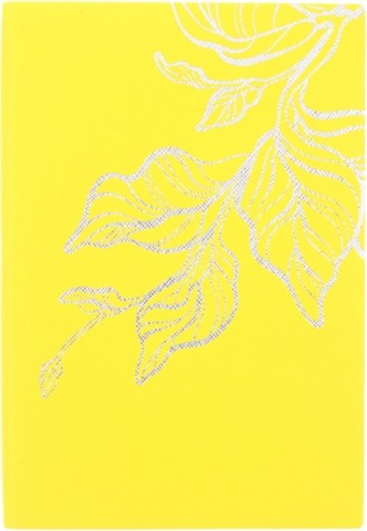 Ежедневник недатированный Bright Leaves, 140*210 мм, 136 л., желтый