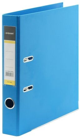 Папка-регистратор inФормат с двусторонним ПВХ-покрытием , корешок 55 мм, ярко-синий
