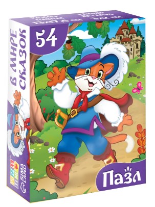 Пазлы детские Sima-Land, 17,5*13 см, 54 элемента, «Кот в сапогах» Пазлы детские Sima-Land, 17,5*13 см, 54 элемента, «Кот в сапогах»