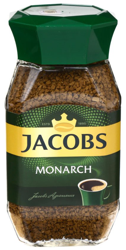 Кофе растворимый Jacobs Monarch, 190 г, в стеклянной банке