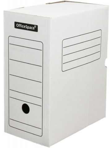 Короб архивный из гофрокартона OfficeSpace, корешок 150 мм, 320*250*150 мм, белый
