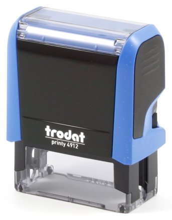 Автоматическая оснастка Trodat 4912, для клише штампа 47*18 мм, корпус синий