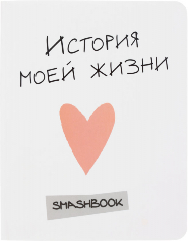 Блокнот для творческих людей «Смэшбук», 160*210 мм, 80 л., «История моей жизни» (с конвертами)