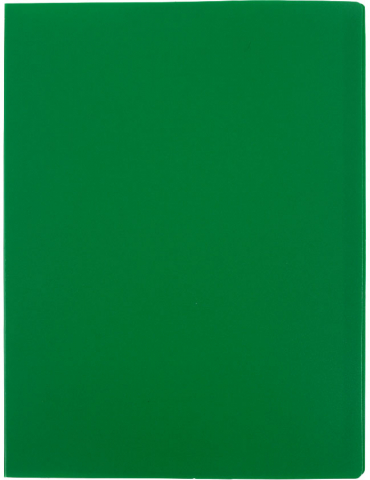 Папка пластиковая на 20 файлов «Стамм.», толщина пластика 0,5 мм, зеленая