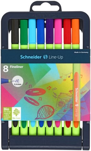 Набор лайнеров Schneider Line-Up, 8 цветов 