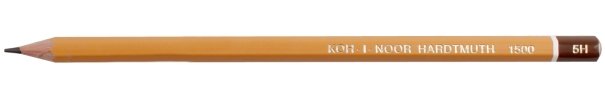 Карандаш чернографитный Koh-I-Noor 1500 твердость грифеля 5T, корпус желтый, с декоративным наконечником Карандаш чернографитный Koh-I-Noor 1500 твердость грифеля 5T, корпус желтый, с декоративным наконечником