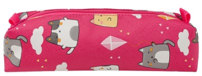 Пенал однокамерный Prof-Press, 210*45*55 мм, «Кошки. Малиновый» Пенал однокамерный Prof-Press, 210*45*55 мм, «Кошки. Малиновый»