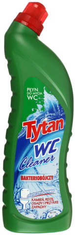 Моющее средство для туалета Tytan WC 700 г, зеленое Моющее средство для туалета Tytan WC 700 г, зеленое