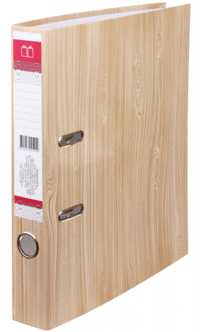 Папка-регистратор «Полиграфкомбинат» с односторонним ламинированным покрытием, корешок 50 мм, «дерево»