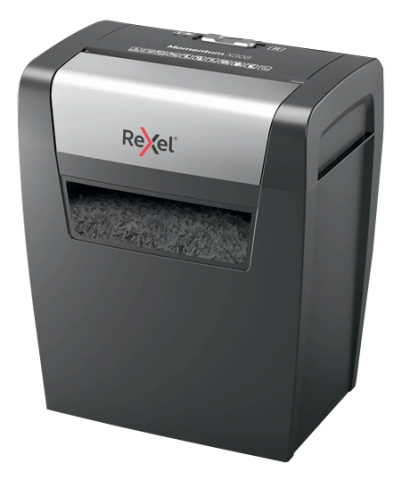 Шредер Rexel Momentum X308, размер частиц 5*42 мм, черный с серым Шредер Rexel Momentum X308, размер частиц 5*42 мм, черный с серым