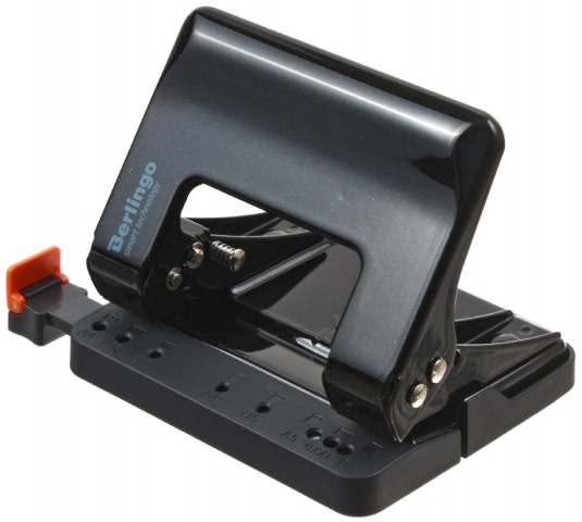 Дырокол Berlingo Smart Technology 105×90 мм, 15 л., черный