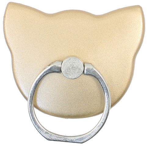 Держатель-подставка с кольцом для телефона LuazON форма «Кошки», золотистый