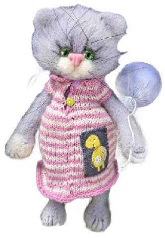 Игрушка мягкая «Кот» (Пинчук М.Ю.), 19,5*12*12,2 см, ассорти