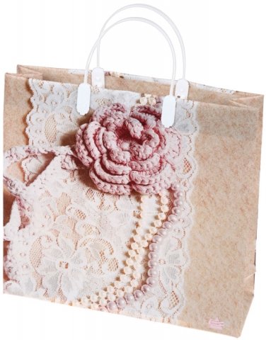 Пакет подарочный «Тико-пластик», 30*27 см, «Ажурная роза»