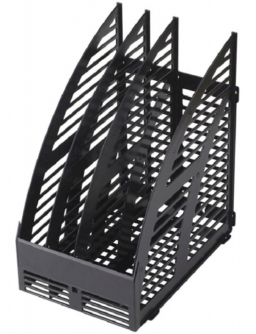 Лоток вертикальный сборный Workmate, 285*235*160 мм, 3 отделения, черный