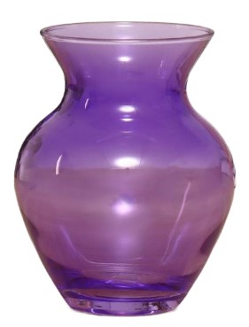 Ваза стеклянная «Фиолет», 11*11*14,5 см, диаметр горлышка 8,5 см