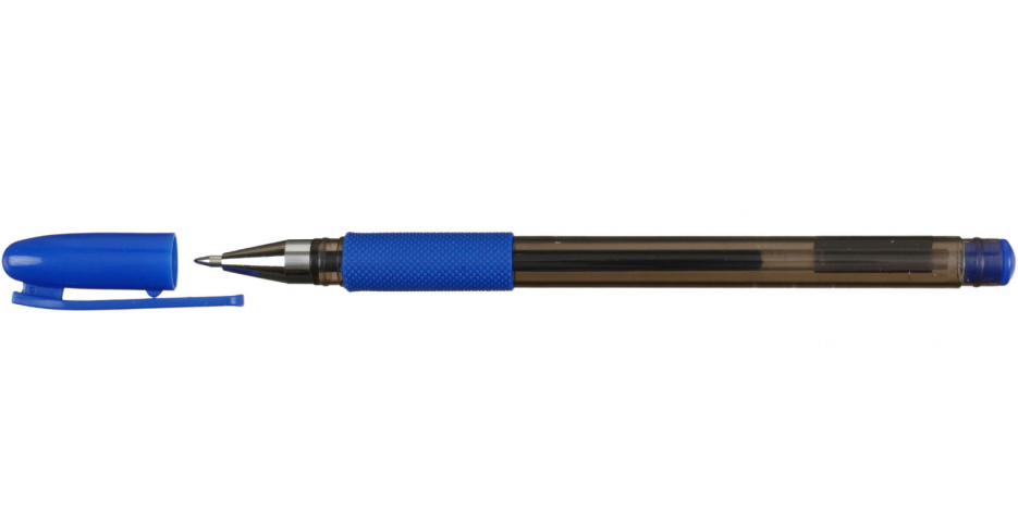 Ручка гелевая OfficeSpace TC-Grip корпус тонированный черный, стержень синий Ручка гелевая OfficeSpace TC-Grip корпус тонированный черный, стержень синий