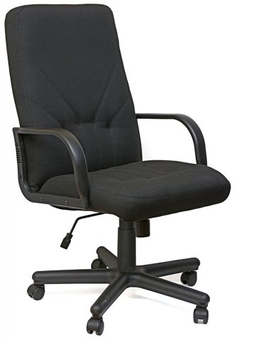Кресло офисное Manager для руководителей, обивка - черная ткань, FX С11