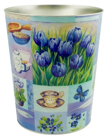 Ведро металлическое для мусора, диаметр 23 см, с рисунком Ведро металлическое для мусора, диаметр 23 см, с рисунком