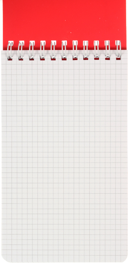Блокнот на гребне «Полиграфкомбинат» (А6), 100*165 мм, 60 л., клетка, «Беларусь»