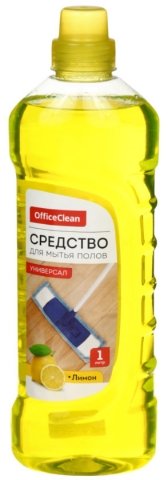 Средство для мытья полов Office Clean «Универсал», 1000 мл, «Лимон»