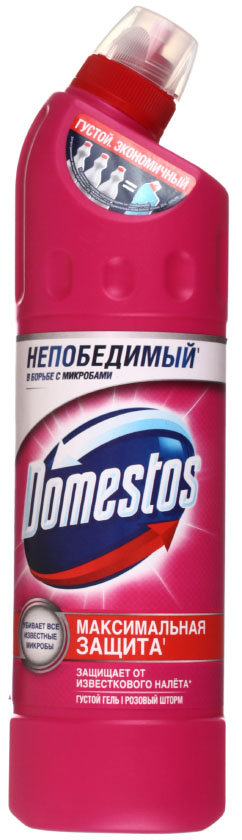 Средство для мытья сантехники Domestos, 750 мл «Розовый шторм»