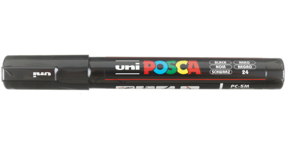 Маркер на водной основе Uni Posca черный