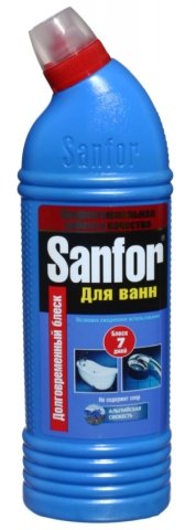 Средство для чистки Sanfor, 750 г, «Альпийская свежесть. Для ванн»