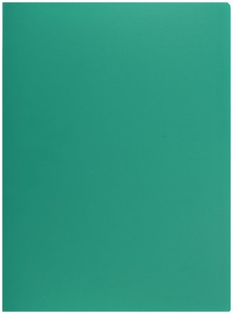 Папка пластиковая на 30 файлов Basic, толщина пластика 0,5 мм, зеленая