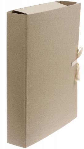 Папка картонная на завязках «Техком» (2 завязки), А4, 620 г/м2, ширина корешка 50 мм, серая