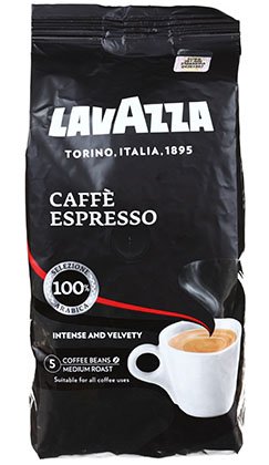 Кофе натуральный в зернах Lavazza Caffe Espresso , 500 г, среднеобжаренный