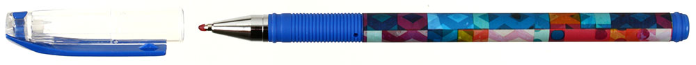 Ручка шариковая ErichKrause ColorTouch Patchwork, стержень синий