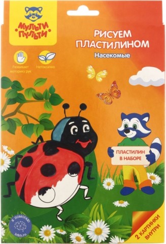 Набор для творчества «Рисуем пластилином», «Насекомые»
