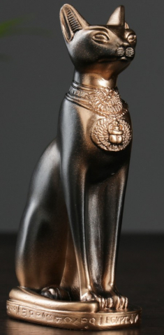 Фигура гипсовая «Кошка египетская», 7*14*5 см, цвет бронзовый Фигура гипсовая «Кошка египетская», 7*14*5 см, цвет бронзовый