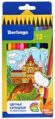 Карандаши цветные Berlingo «Волшебный дворец», 12 цветов, длина 175 мм