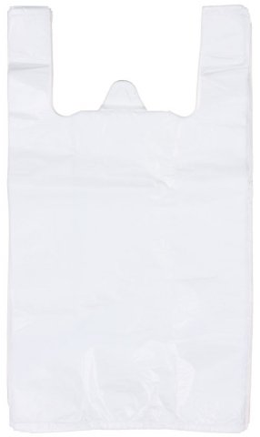 Пакет-майка A.D.M (упаковка), 28+14*50 см, 12 мкм, 100 шт., белый