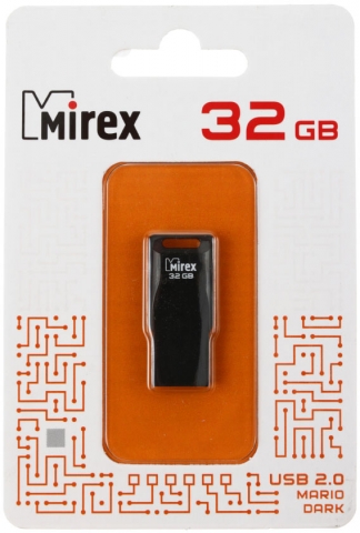 Флеш-накопитель Mirex Mario (Color Blade), 32Gb, корпус черный