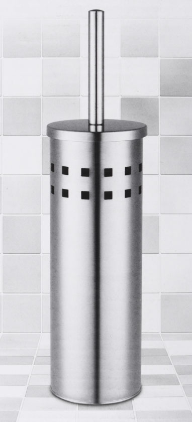 Набор для туалета OfficeClean (ерш+подставка), нержавеющая сталь, хром