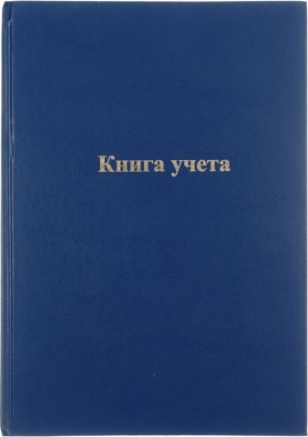 Книга учета inФормат 210×297 мм, 96 л., линия, синяя