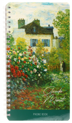 Книга телефонная OfficeSpace, 110*205 мм, 80 л., линия, «Живопись. Claude Monet»