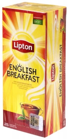 Чай Lipton , 50 г, 25 пакетиков, English Breakfast, черный чай