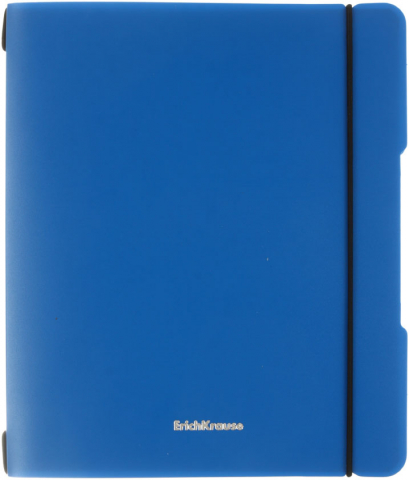 Тетрадь общая А5+, 96 л. (2*48 л.) на скобе FolderBook Classic, 175*205 мм, клетка, синяя, цвет внутренних обложек - ассорти
