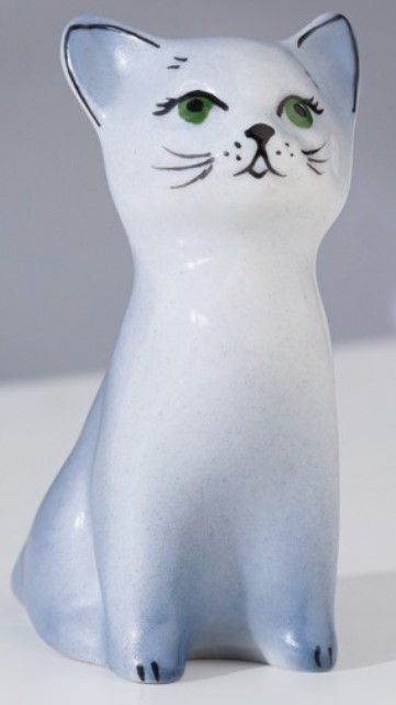 Фигура фарфоровая «Кошка», высота 7,2 см, ассорти (цена за 1 шт.)