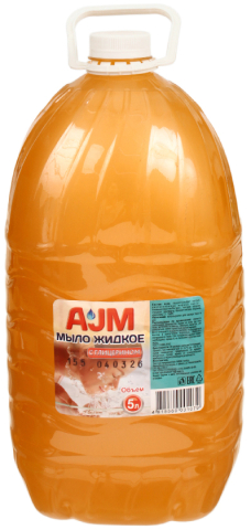 Мыло жидкое AJM, 5000 мл, с глицерином Мыло жидкое AJM, 5000 мл, с глицерином
