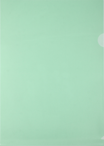 Папка-уголок пластиковая Silwerhof Eco А4 толщина пластика 0,12 мм, зеленая