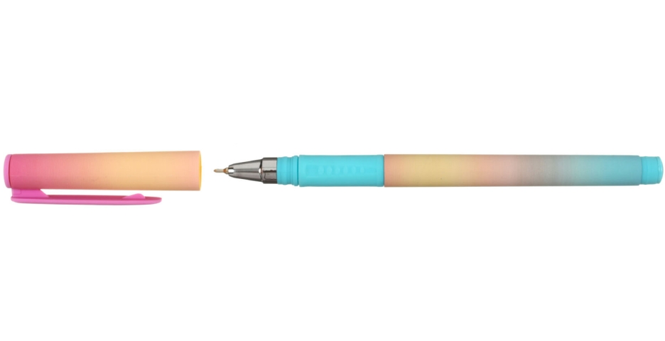 Ручка шариковая Lorex Double Soft с рисунком Cute, стержень синий