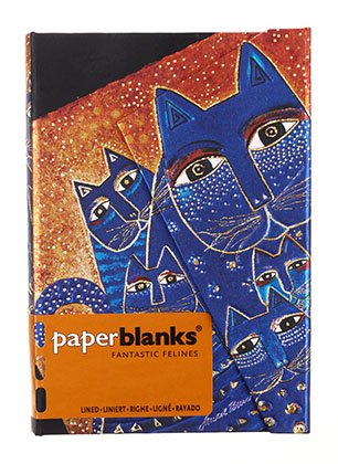 Книжка записная Paperblanks Fantastic Felines, 100*140 мм, 88 л., линия, «Кошки Средиземноморья»
