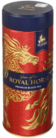 Чай Richard «Год королевской лошади» в жестяной банке, 90 г, черный чай Чай Richard «Год королевской лошади» в жестяной банке, 90 г, черный чай