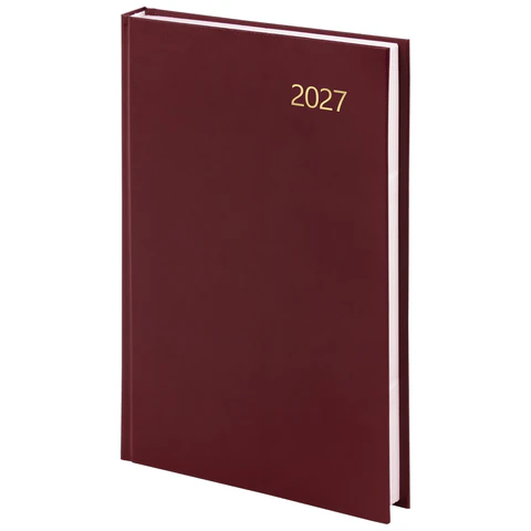 Ежедневник датированный на 2027 год Staff 145×215 мм, 160 л., бордовый Ежедневник датированный на 2027 год Staff 145×215 мм, 160 л., бордовый
