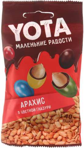 Драже Yota арахис в молочном шоколаде, 40 г